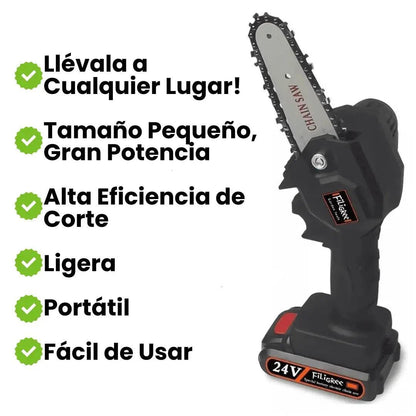 EconoFlex™ - Motosierra Eléctrica De Mano + Batería y Herramientas De Regalo 🎁[Descuento Solo Hoy]